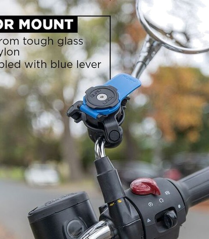 Suporte para espelho retrovisor Quad Lock para moto e scooter