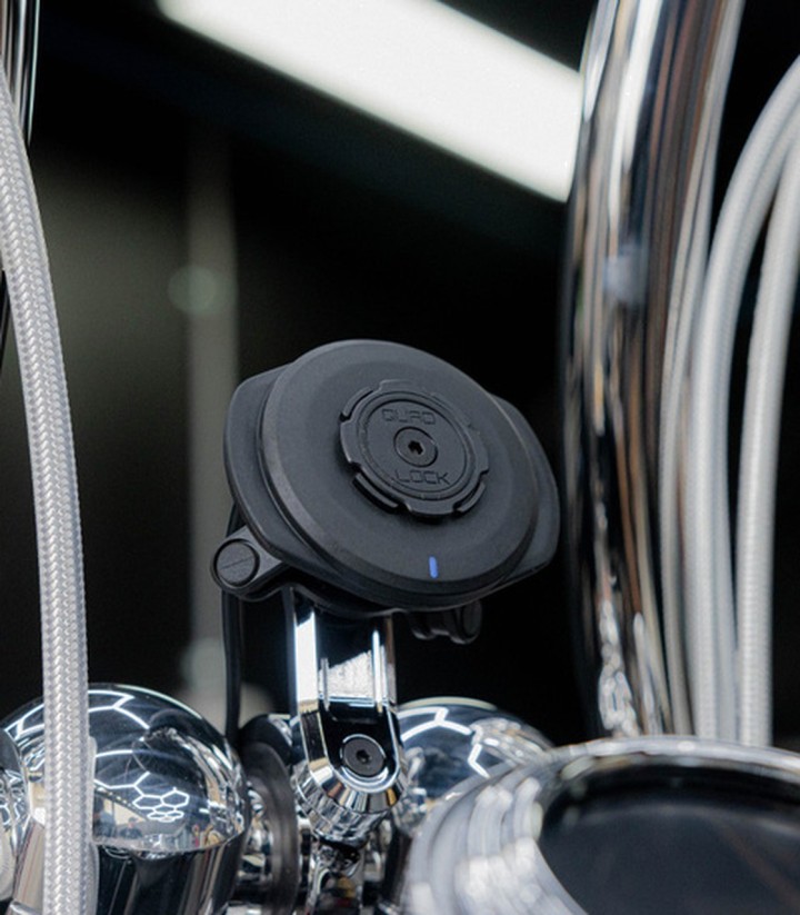 Quad Lock Handlebar Mount Pro Chrome Large for Fatbar and Custom
