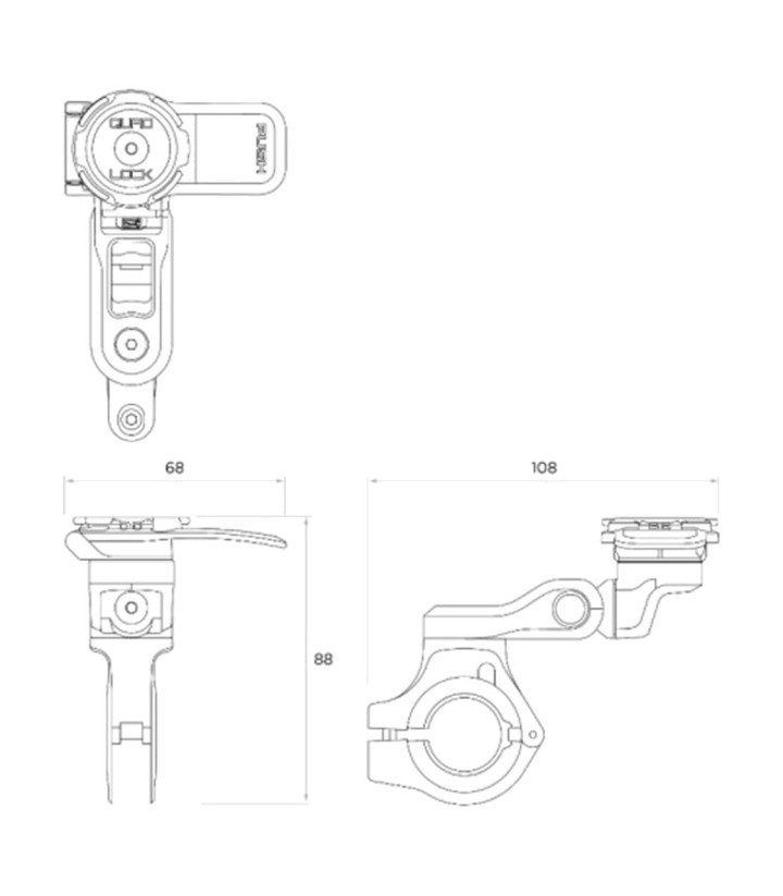 Soporte de Manillar Regulable Quad Lock Pro