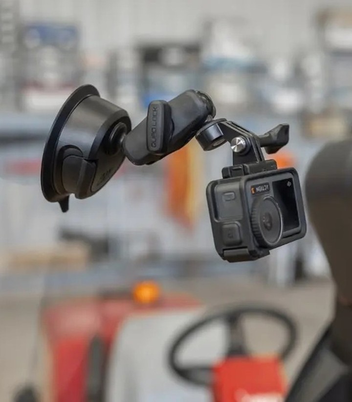 Cabeça para câmara de ação Quad Lock 360