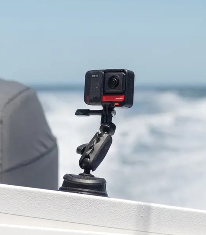 Cabeça para câmara de ação Quad Lock 360