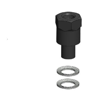 Kit di adattatori M8 e M10 Quad Lock per supporto stelo specchietto