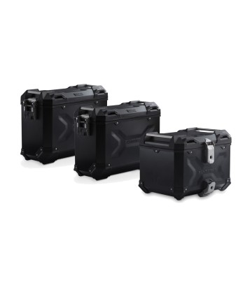 Set Seitenkoffer + Topcase 38 L TRAX ADV in Schwarz + Träger BMW R 1200 GS LC Adventure (13-18), R 1250 GS Adventure (18-24) SW-