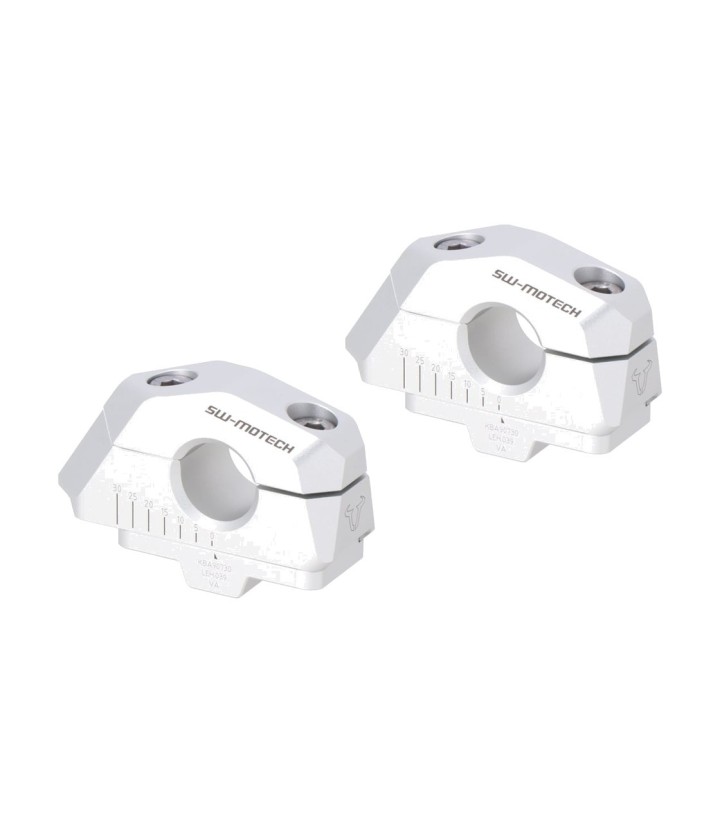 Torretas Acercadoras de Manillar 25 mm para Ø 22 mm SW-MOTECH en Plateado LEH.00.039.30000/S