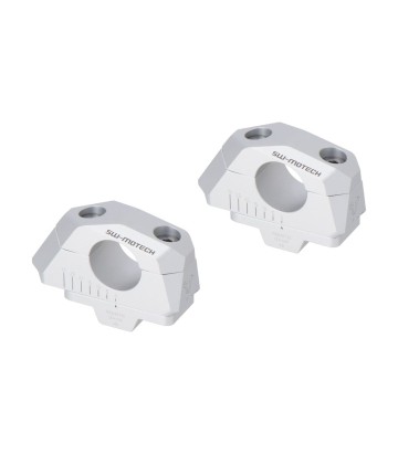 Torretas Acercadoras de Manillar 28 mm para Ø 28 mm SW-MOTECH en Plateado LEH.00.039.31000/S