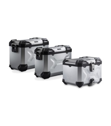 Pack Maletas Laterales + Baúl 38 L TRAX ADV en Plateado + Soportes MV Agusta Enduro Veloce (24) SW-MOTECH ADV.28.023.75000/S
