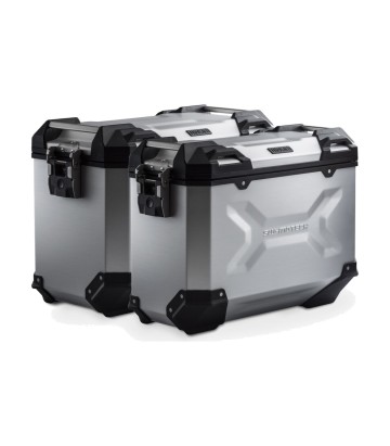 Maletas Laterales con Soporte TRAX ADV Plateadas 45/37 L MV Agusta Enduro Veloce (24) SW-MOTECH KFT.28.023.70000/S