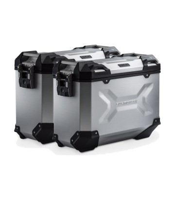 Maletas Laterales con Soporte TRAX ADV Plateadas 37 L Kawasaki KLE500 (26) SW-MOTECH KFT.08.084.70000/S