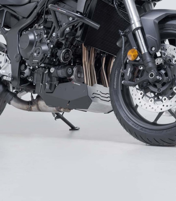 Protector de Cárter SW-MOTECH Negro y Plateado Honda CB1000 Hornet (24), CB1000GT (25) MSS.01.211.10000