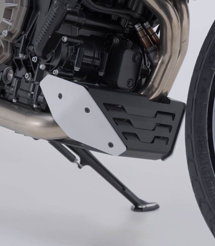 Protector de Cárter SW-MOTECH Negro y Plateado Husqvarna Svartpilen/Vitpilen 801 (24) MSS.03.012.10000