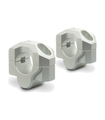 Torretas Elevadoras de Manillar 20 mm para Ø 28 mm SW-MOTECH en Plateado LEH.00.039.20201/S
