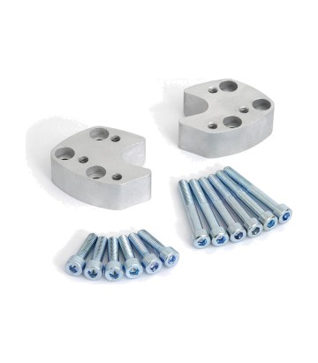 Torretas Elevadoras de Manillar 27 mm para Yamaha FJR 1300 (00-05) SW-MOTECH en Plateado LEH.06.039.114/S