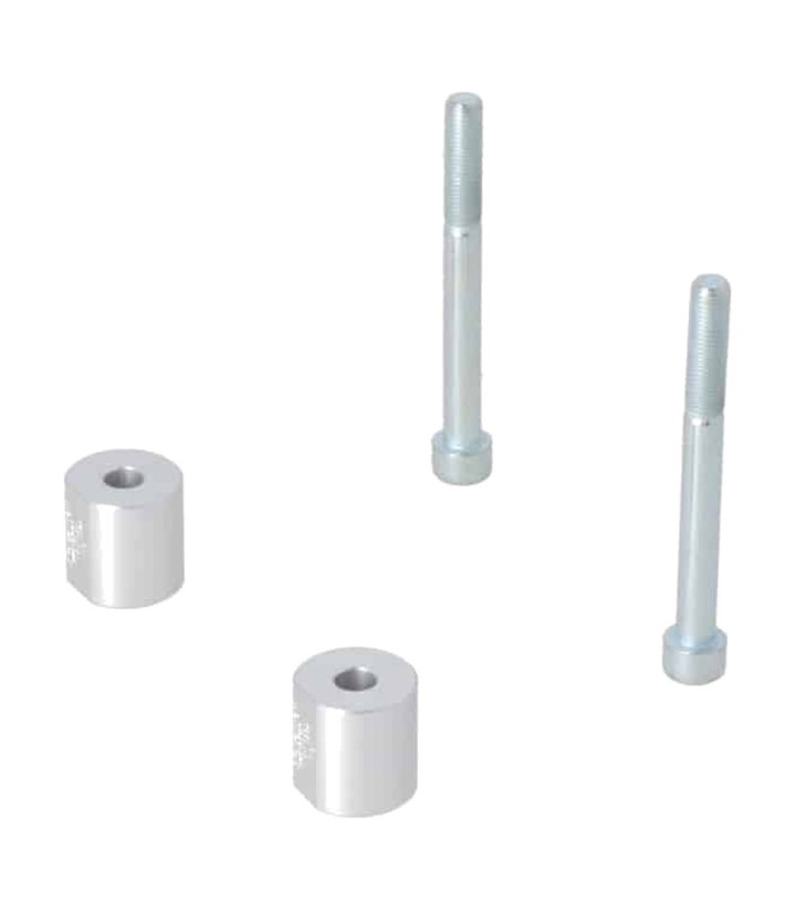 SW-MOTECH Handlebar Risers 30 mm for Triumph Tiger 1200 GT/GT Explorer/GT Pro/Rally Explorer/Rally Pro (22) Handlebars in Silver