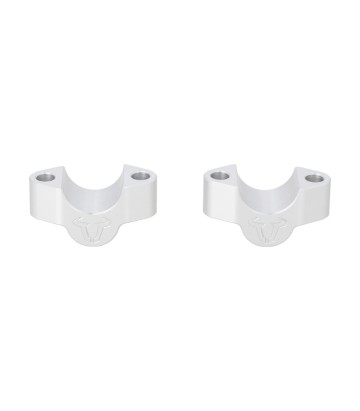 Torretas Elevadoras de Manillar 20 mm para Triumph Tiger 900 Alpine/Desert Edition (25), GT/Rally Pro (23) SW-MOTECH en Plateado