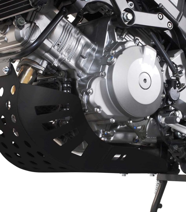 SW-MOTECH Skid Plate for Kawasaki KLV 1000 (03-06), Suzuki DL 1000 V-Strom (01-07) in Black MSS.05.265.100/B