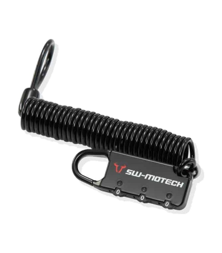 Cavo antifurto con lucchetto a combinazione, 180 cm SW-MOTECH BC.LOC.00.002.10100/B