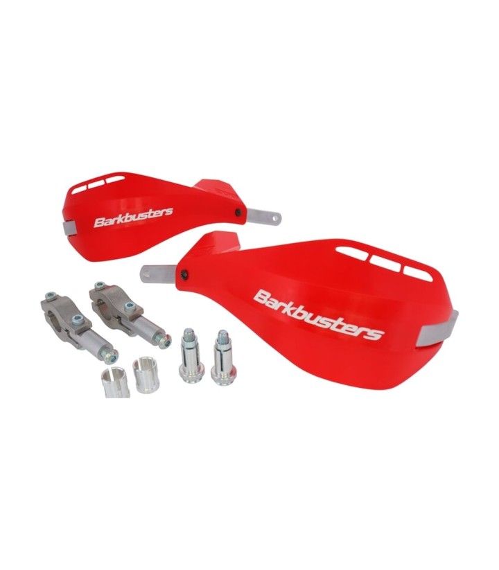 Barkbusters-handkappen EGO voor recht stuur van 22 mm in Rood