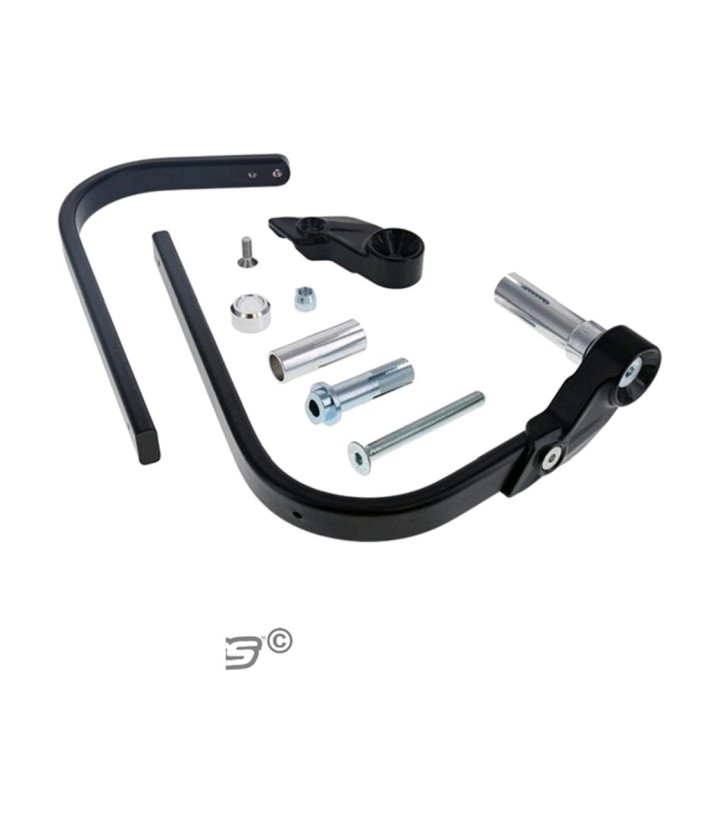 Kit de montagem universal de protetores de mãos Barkbusters para guiador oco