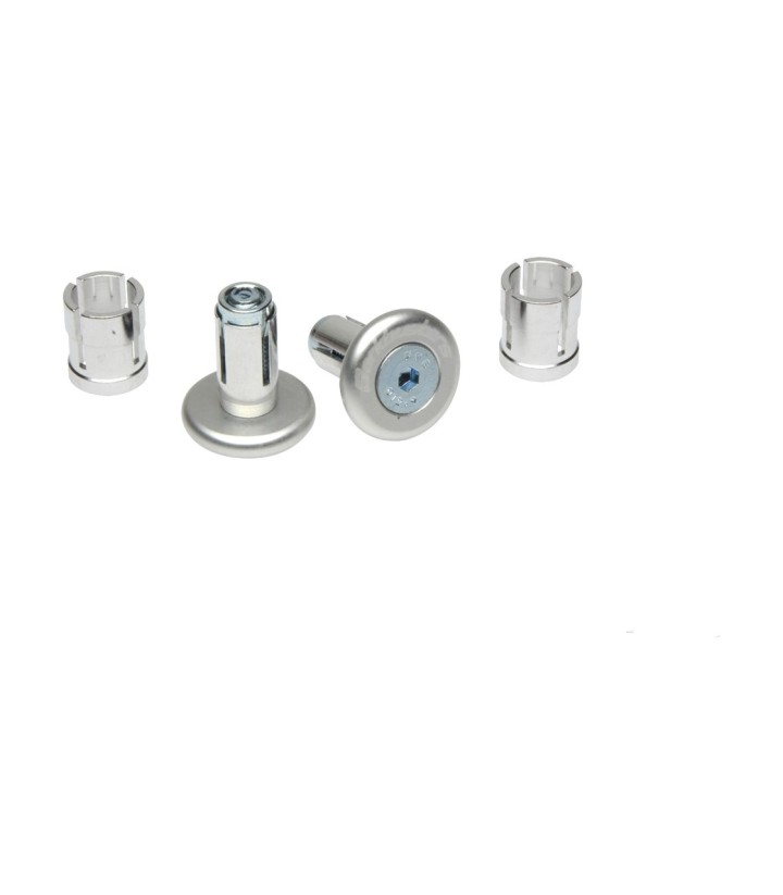Barkbusters Anodised Bar End Plugs in Silver