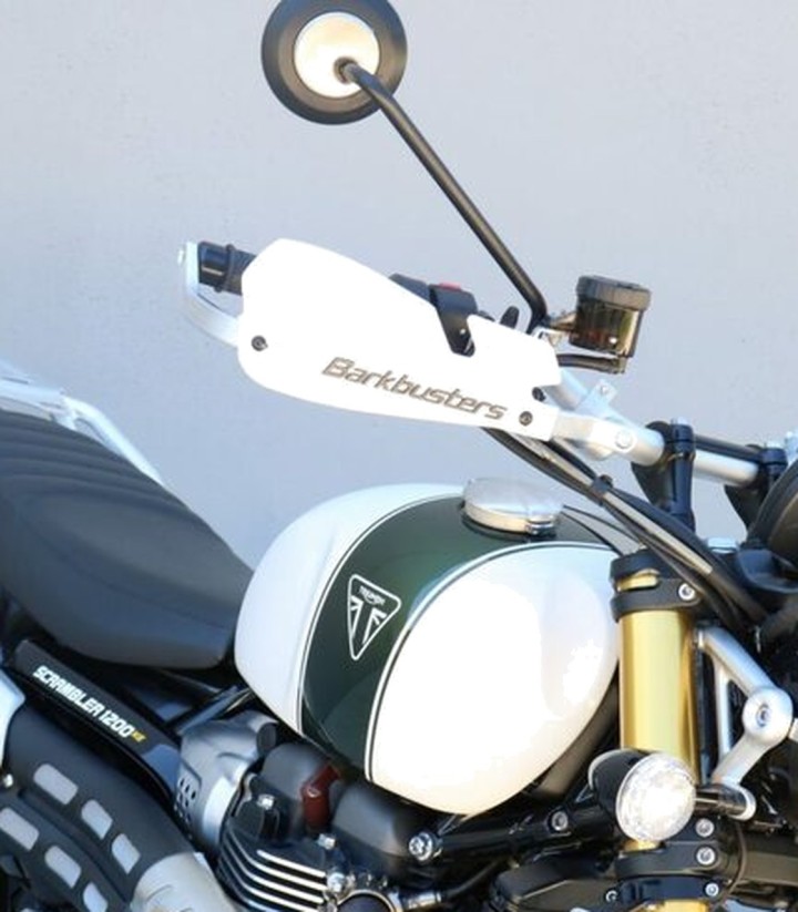 Kit de montagem de protetores de mãos Barkbusters para Triumph Scrambler 1200 XC/XE (22-23), XC ABS/XE ABS (19-21)