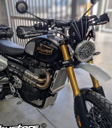 Kit de Montaje de Paramanos Barkbusters para Triumph Scrambler 1200 X/XE (25-26), X ABS/XE ABS (24)