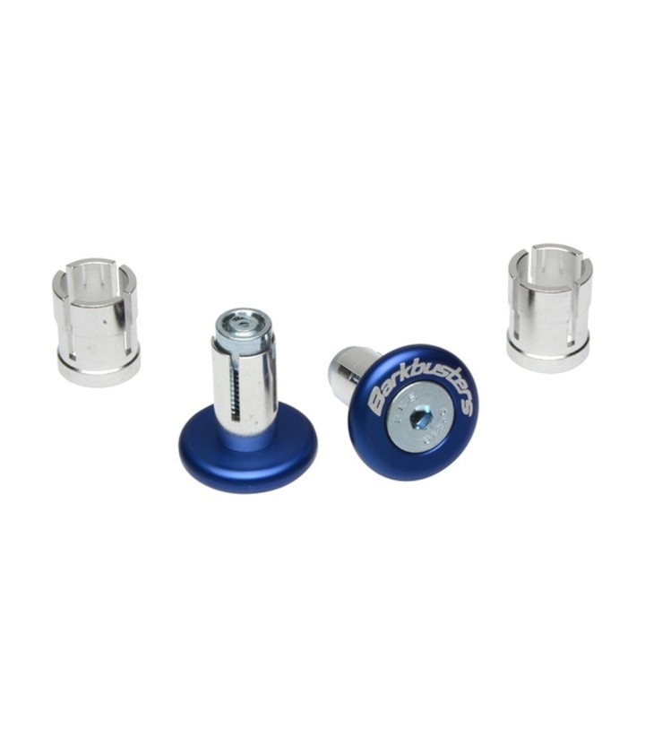 Embouts de guidon Barkbusters anodisés bleus