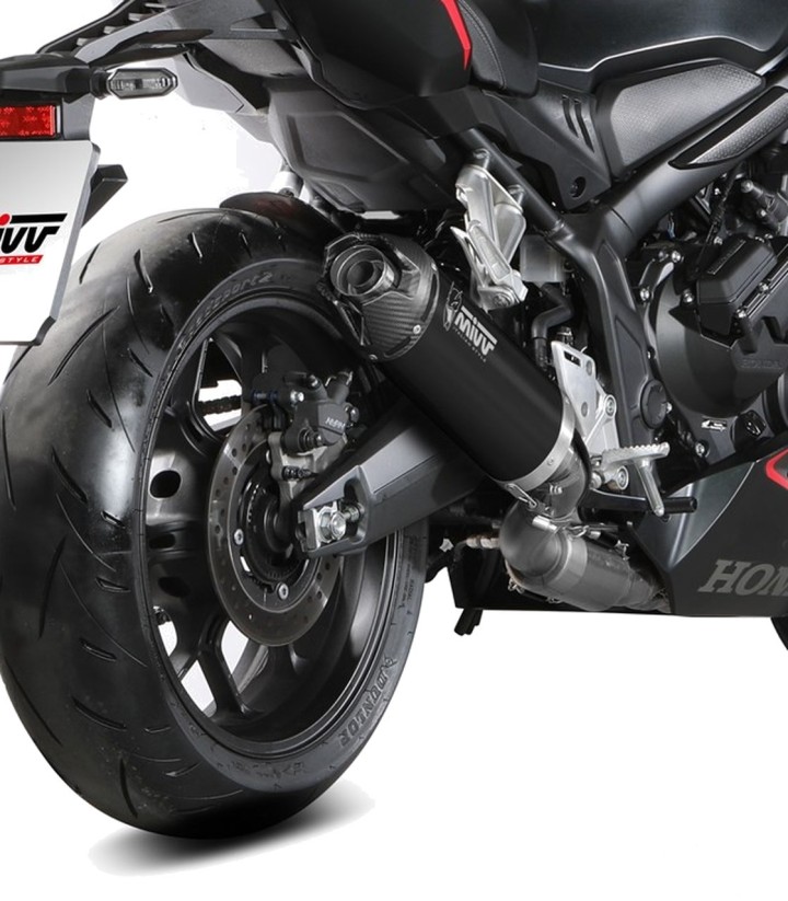 Escape MIVV AK-1 Negro para Honda CB650R (24-26), CBR650R (24-26) H.096.KZK