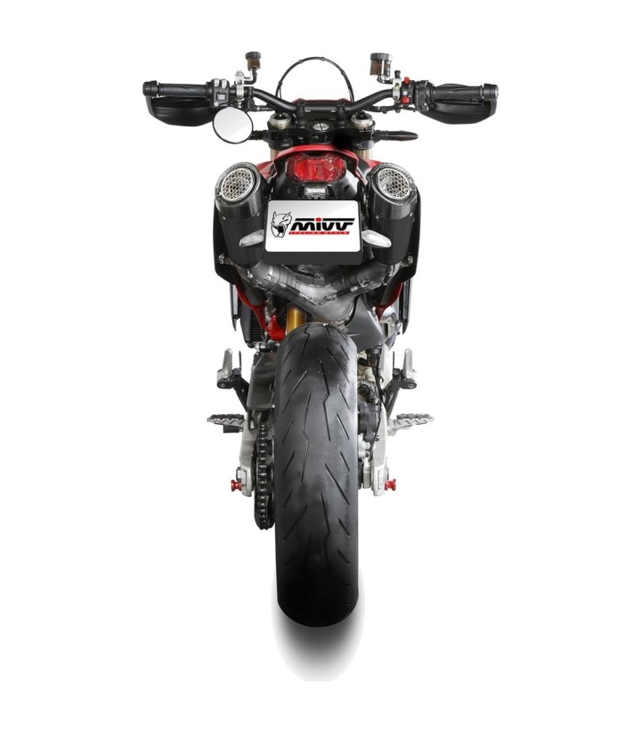 MIVV X-M5-uitlaat Zwart voor Ducati Hypermotard 698 MONO (24-26) D.055.LC5B