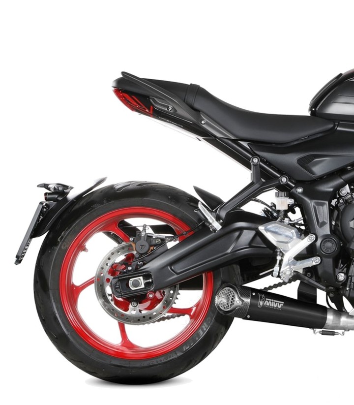 MIVV X-M5-uitlaat Zwart voor Triumph Trident 660 (25-26) T.029.SC5B