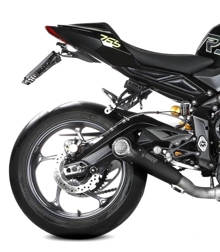 MIVV X-M5 Exhaust Black for Triumph Street Triple 675 (25-26), 765 R/RS (25-26), Street Twin (25-26) T.031.SC5B