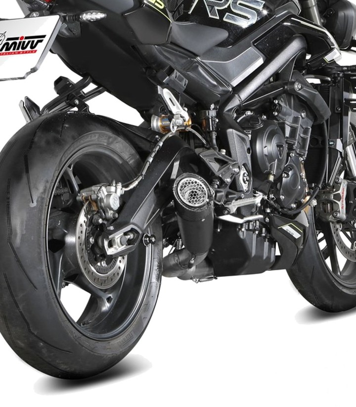 MIVV X-M5 Exhaust Black for Triumph Street Triple 675 (25-26), 765 R/RS (25-26), Street Twin (25-26) T.031.SC5B