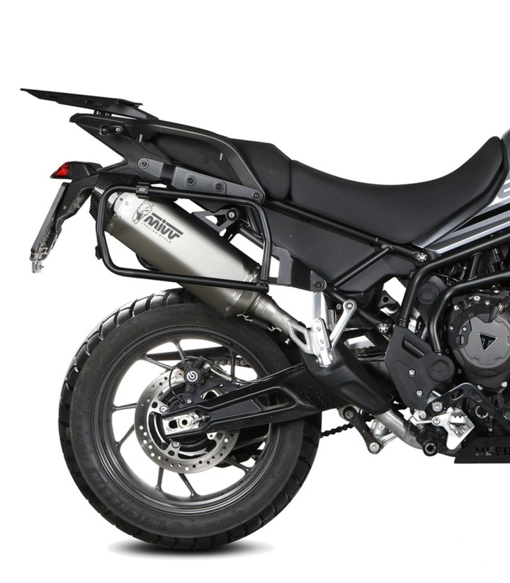 MIVV Speed Edge Exhaust Stainless Steel for Triumph Tiger 850 Sport (21-25) T.032.LRX