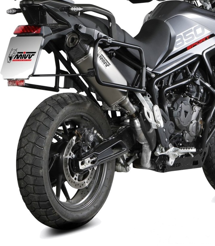 Échappement MIVV Speed Edge Acier pour Triumph Tiger 850 Sport (21-25) T.032.LRX