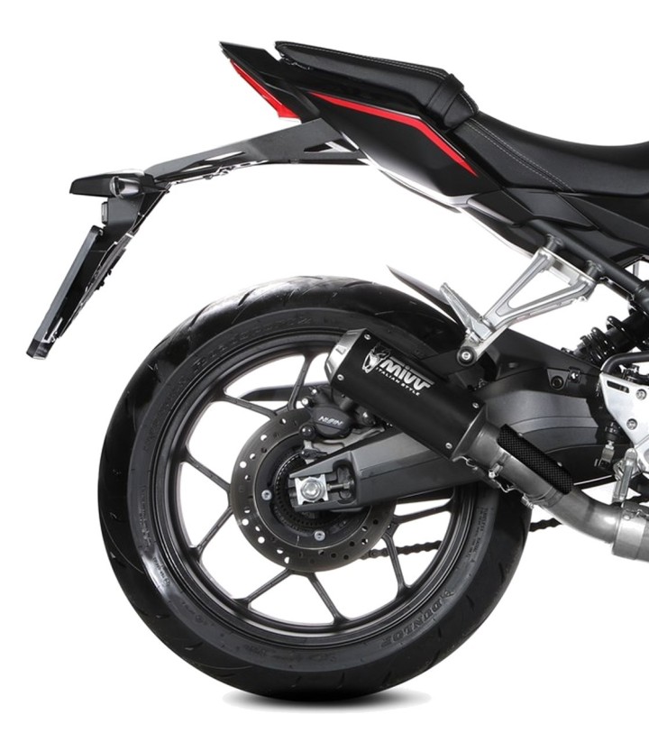 MIVV MK3-uitlaat Zwart voor Honda CB650R (24-26), CBR650R (24-26) H.096.SM3B