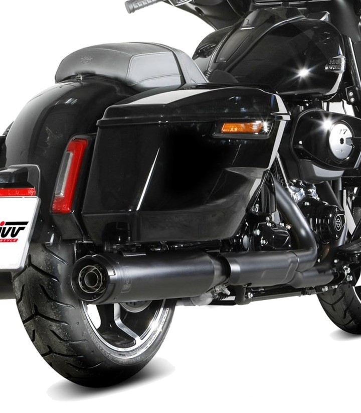 Échappement MIVV HR-1 Noir pour plusieurs modèles Harley-Davidson HD.005.LH1BA