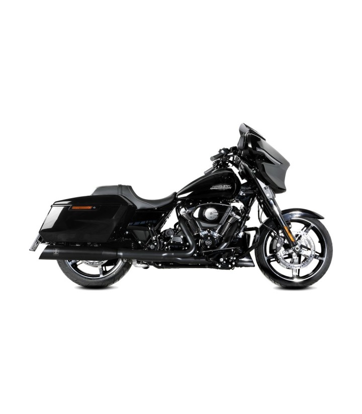 MIVV HR-1 Exhaust Black for several Harley-Davidson models HD.005.LH1BS