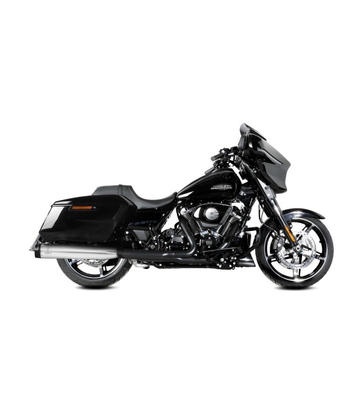 Échappement MIVV HR-1 Acier poli pour plusieurs modèles Harley-Davidson HD.005.LH1XA