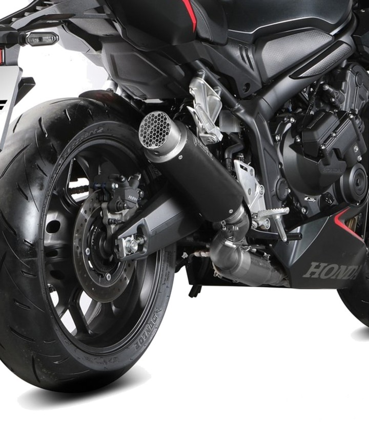 Scarico MIVV GP PRO Nero per Honda CB650R (24-26), CBR650R (24-26) H.096.KXBP