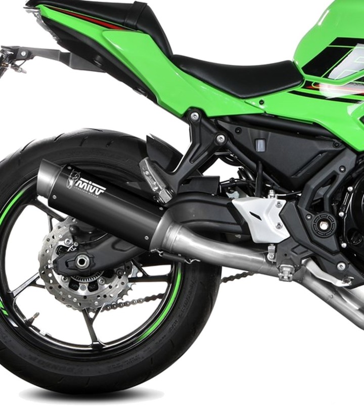 MIVV GP PRO-uitlaat Zwart voor Kawasaki Ninja 650 (24-26), Z 650 (24-26) K.058.KXBP