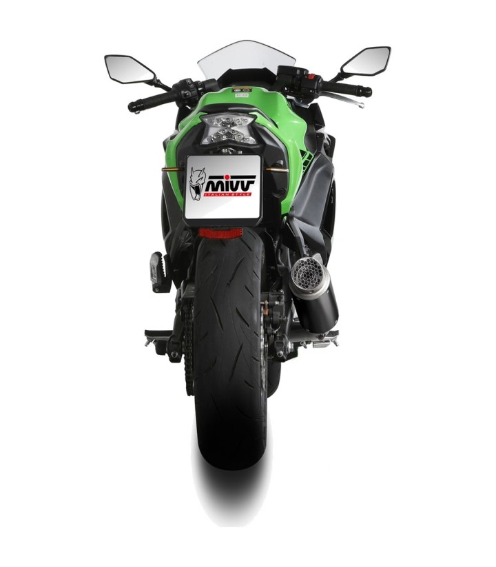 Scarico MIVV GP PRO Nero per Kawasaki Ninja 650 (24-26), Z 650 (24-26) K.058.KXBP