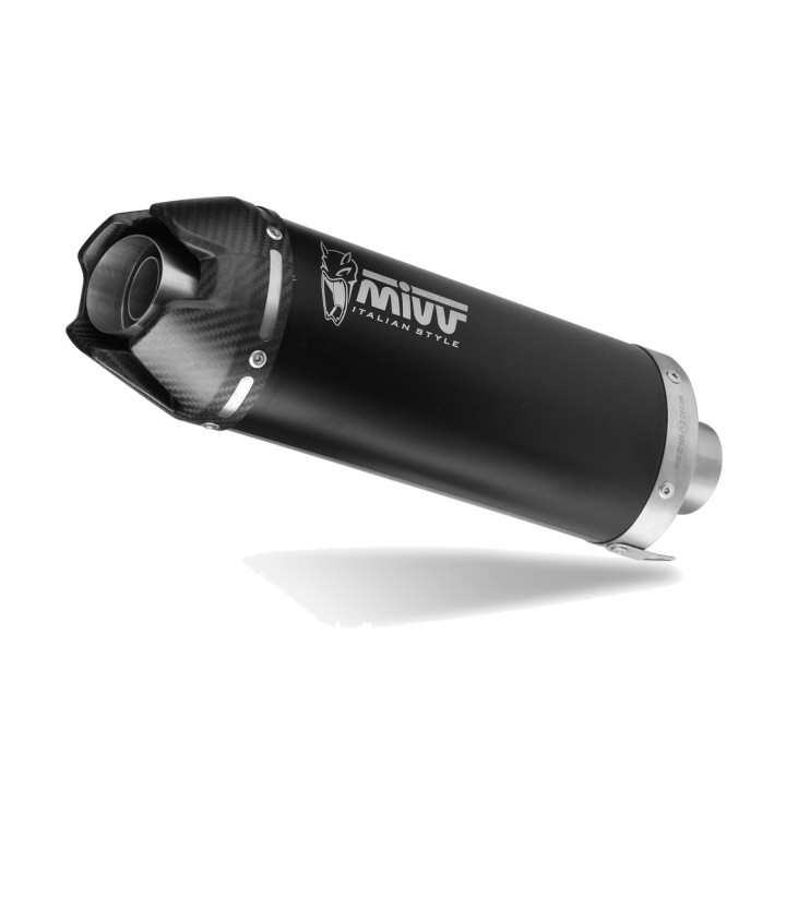 MIVV AK-1-uitlaat Zwart voor Honda CB650R (24-26), CBR650R (24-26) H.096.LZK