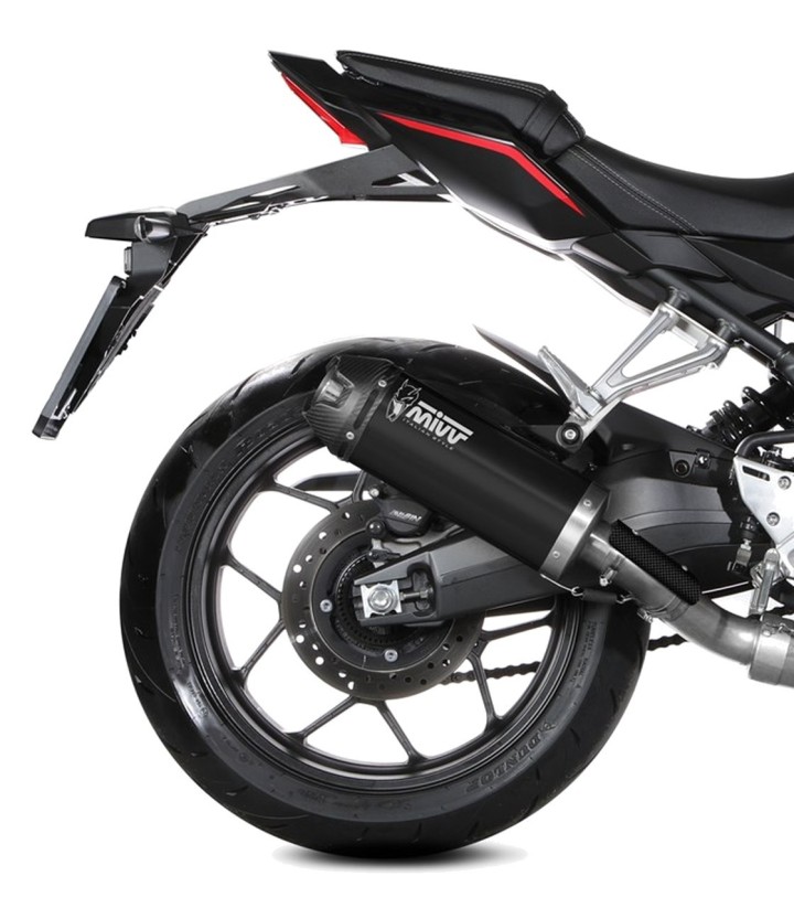 Escape MIVV AK-1 Negro para Honda CB650R (24-26), CBR650R (24-26) H.096.LZK