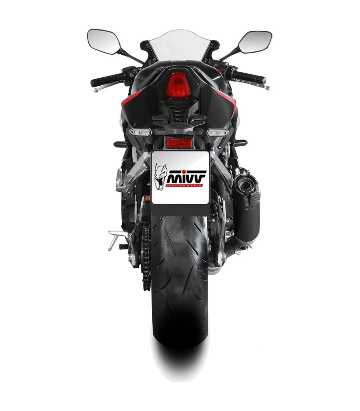 Scarico MIVV AK-1 Nero per Honda CB650R (24-26), CBR650R (24-26) H.096.LZK