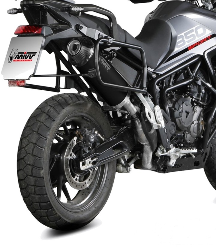 Escape MIVV Oval Preto para Triumph Tiger 850 Sport (21-25) T.032.LVC