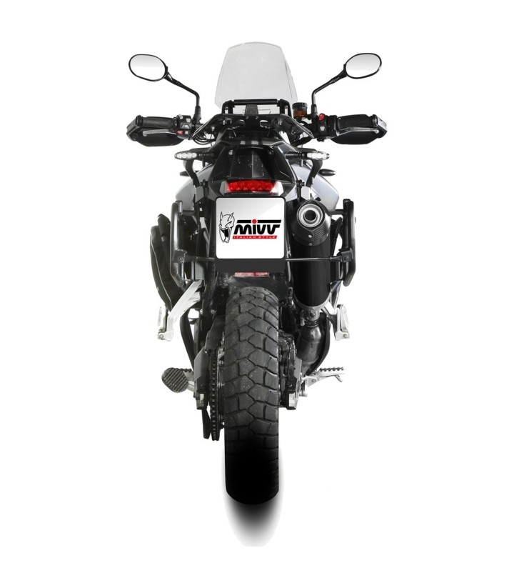 MIVV Oval Exhaust Black for Triumph Tiger 850 Sport (21-25) T.032.LVC