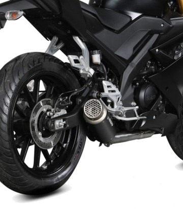 MIVV GP PRO Exhaust Black for Yamaha MT-125 (20-26), YZF-R 125 (19-26) Y.067.KXBP