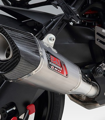 Yoshimura R-11 Homologated Exhaust Satin Stainless with Carbon End Cap for Suzuki GSXS 1000 Katana (19-20) 1f0-199-5e30