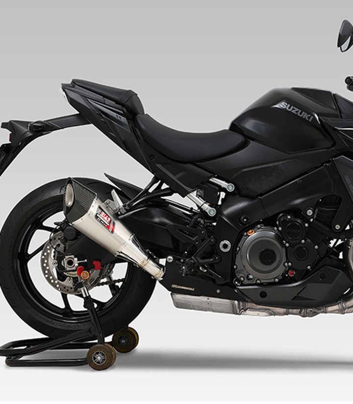 Yoshimura R-11 Homologated Exhaust Satin Stainless with Carbon End Cap for Suzuki GSXS 1000 (21-26) 1f0-19a-5e30