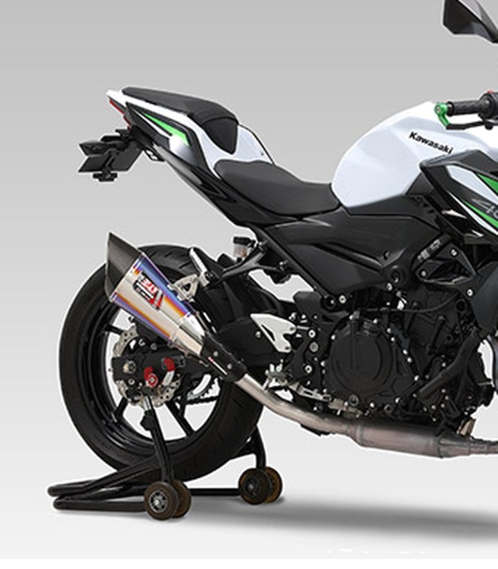 Yoshimura R-11 JMCA Exhaust Blue Titanium for Kawasaki Ninja 250/400 (18-24), Z 250/400 (19-24) 110-235-5e80b