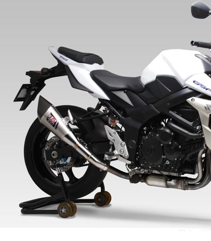 Yoshimura R-11 MotoGP Homologated Exhaust Blue Titanium with Carbon End Cap for Suzuki GSXS 1000 (15-16) 1a0-196-5e80b